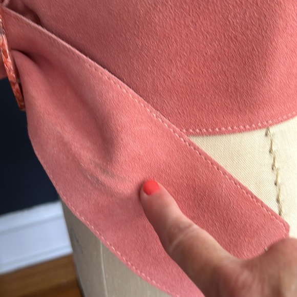 Amazing Mango Pink Suede Belt - M - Picture 2 of 10